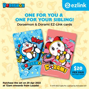 Doraemon & Dorami EZ-Link cards