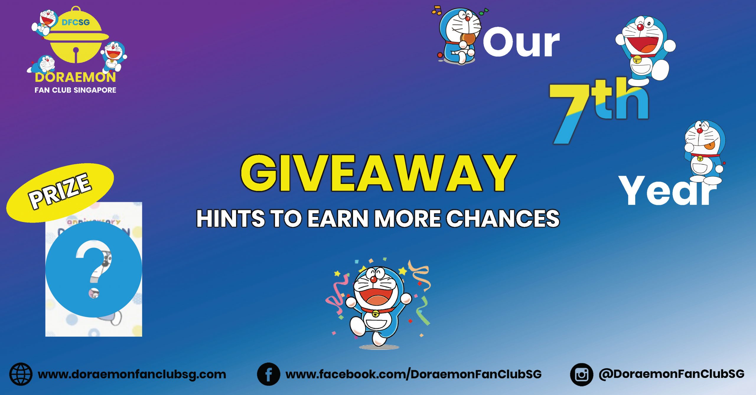 Read more about the article New hint to earn more chances for our 7th Anniversary Giveaway!
