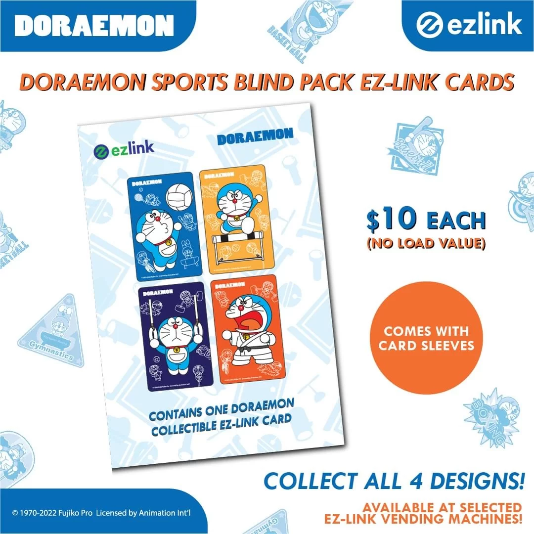 Doraemon Sport Blind Pack EZ-Link Cards