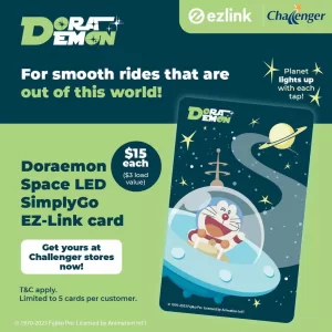 Doraemon Space LED SimplyGo EZ-Link card