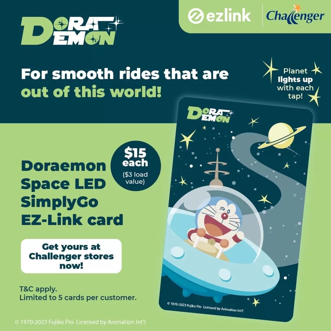 Doraemon Space LED SimplyGo EZ-Link card