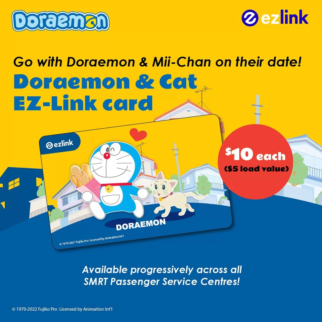 Doraemon & Cat EZ-Link card
