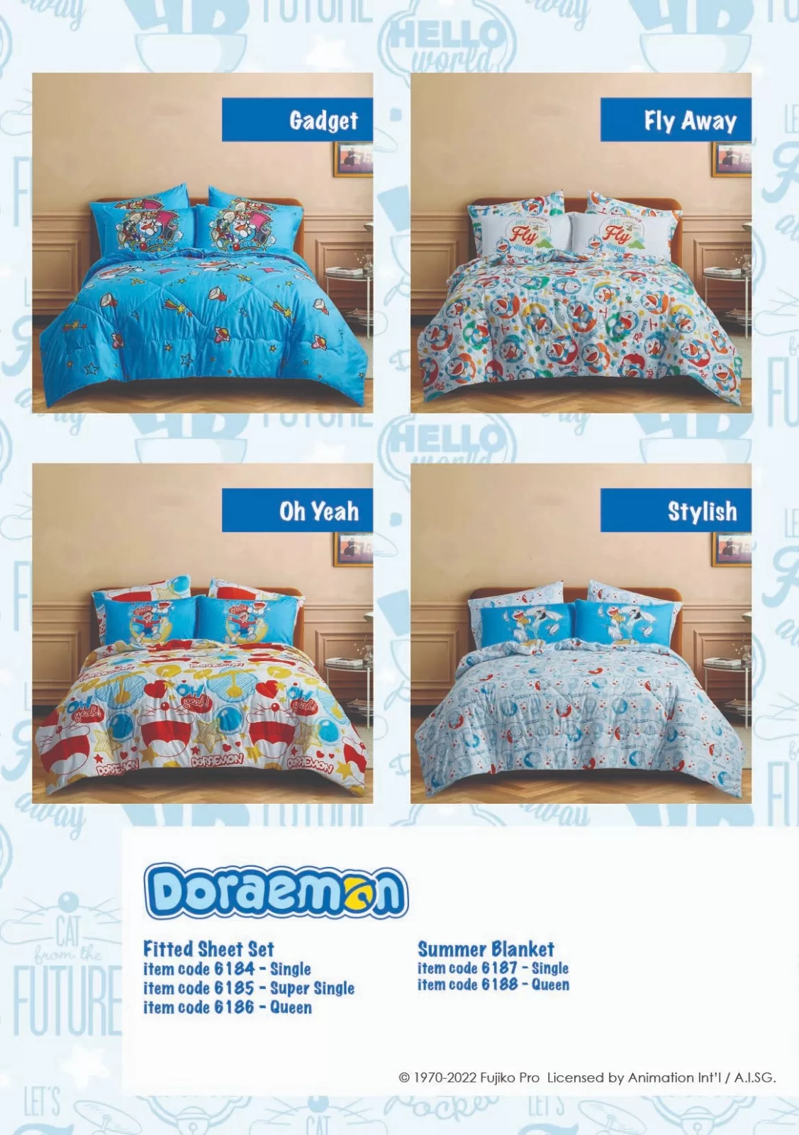Read more about the article New Doraemon bedsheets from Intero Inc