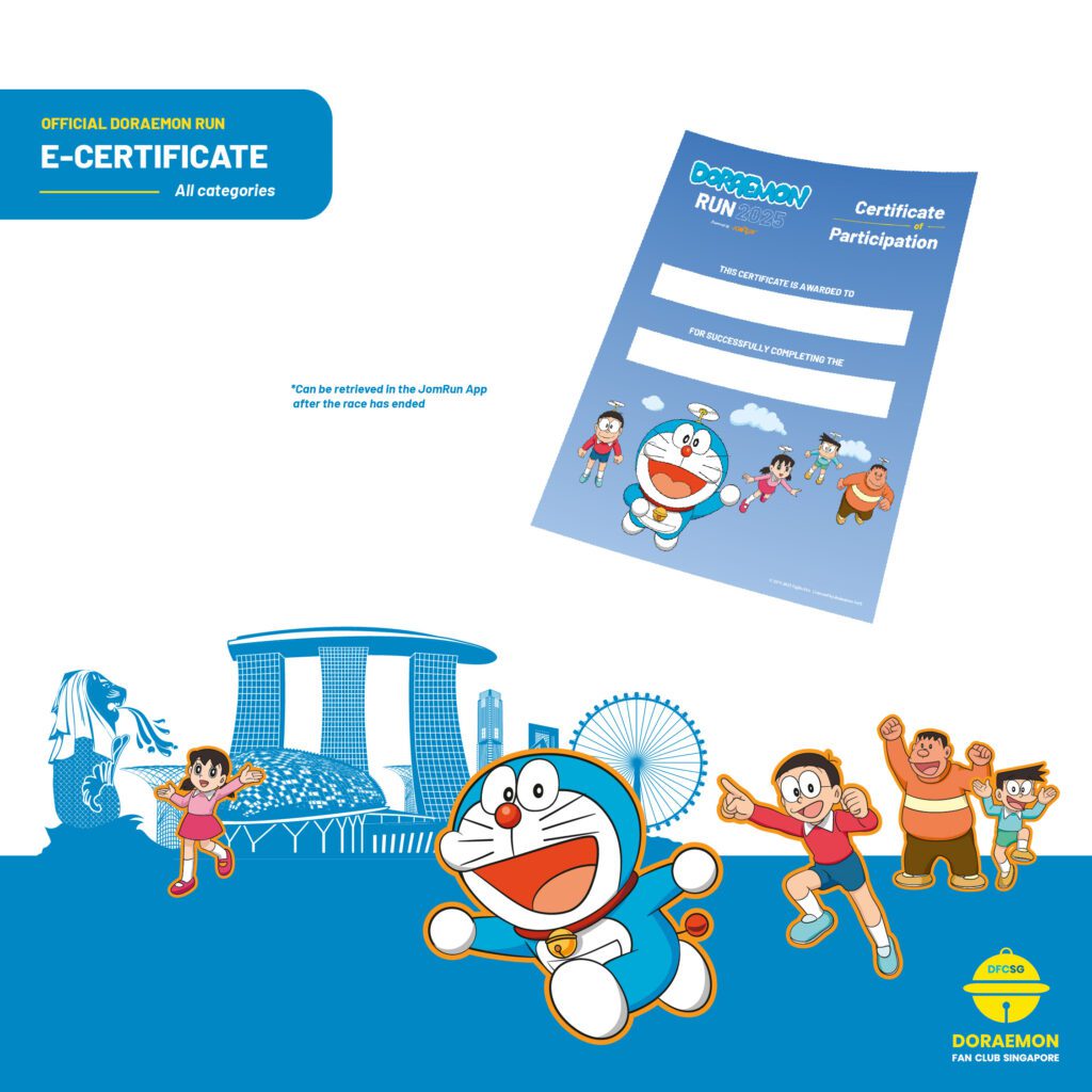 Doraemon Run Singapore 2025 E Cert