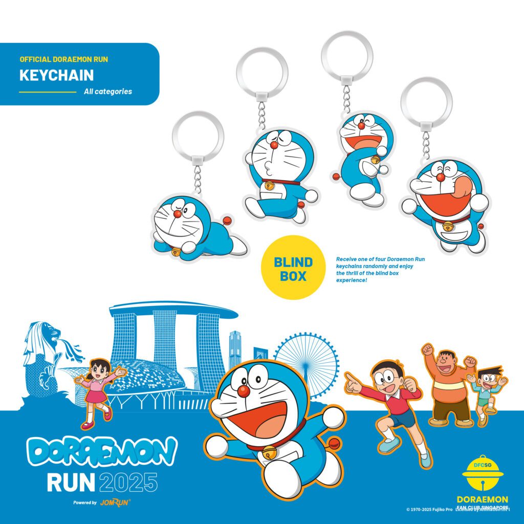 Doraemon Run Singapore 2025 Keychain