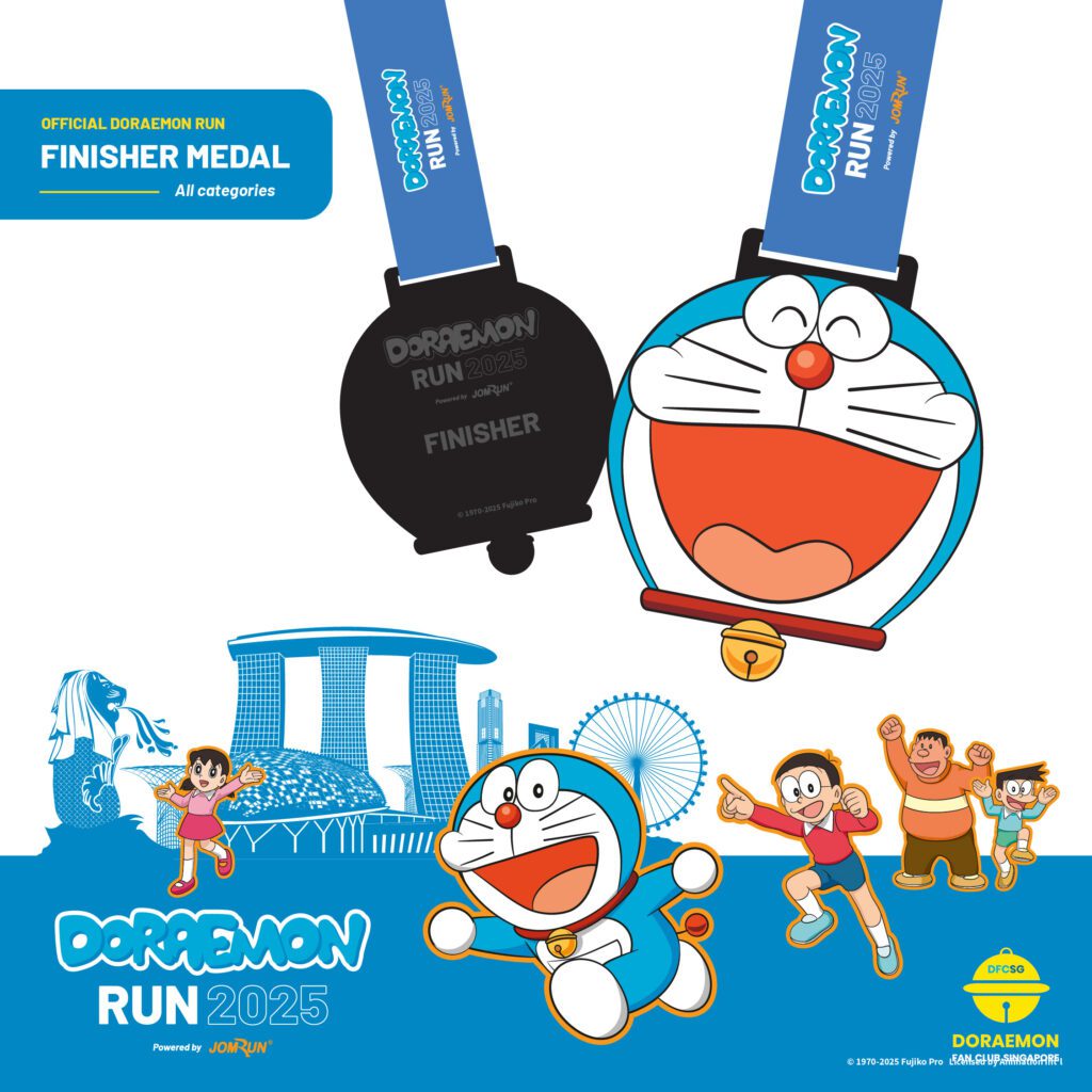 Doraemon Run Singapore 2025 Medal