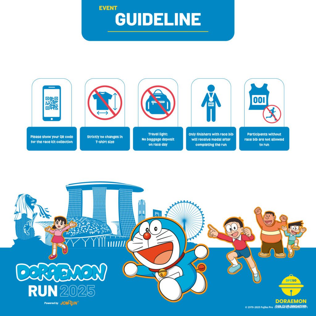 Doraemon Run Singapore 2025 Race Guidelines