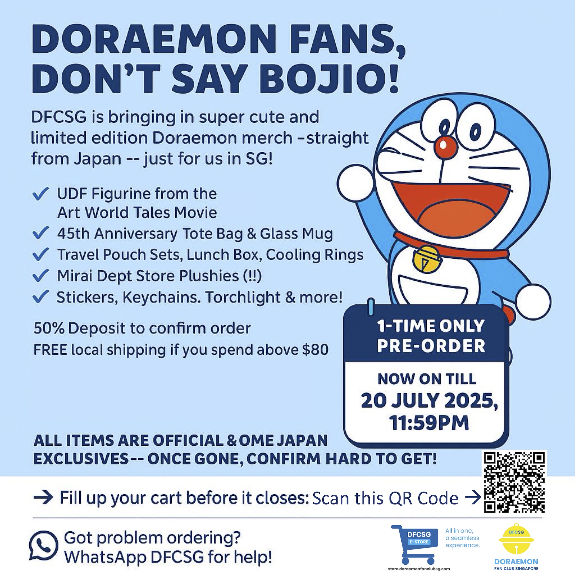 Read more about the article Doraemon Fans in Singapore, Don’t Miss This Exclusive One-Time Pre-Order!
